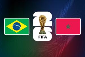 世界杯-巴西vs摩洛哥首发:内马尔伤缺,维尼修斯、阿什拉夫先发